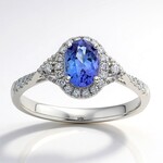 Anillo en oro con Tanzanita AAA (CIRARI)