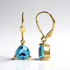 Orecchini in argento con Topazio Marambaia
