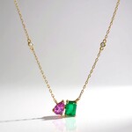 Collana in oro con Smeraldo Zambia AAA (CIRARI)