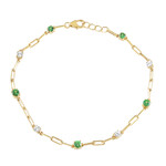 Zilveren armband met Lemshuku tsavorieten