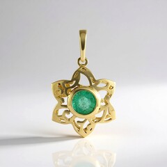 Ciondolo in oro con Smeraldo Zambia (Ornaments by de Melo)