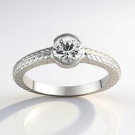 Anello in argento con Zircone