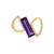 Sambia-Amethyst-Silberring (de Melo Essence)