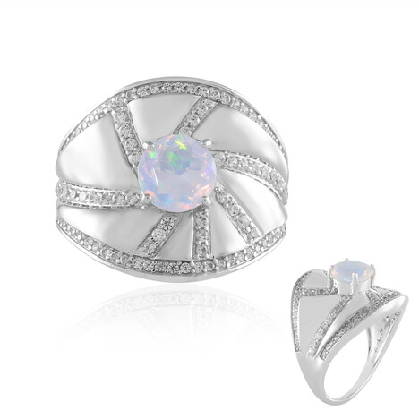 Anillo en plata con Ópalo Welo AAA (de Melo Essence)
