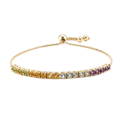 Edelstein-Silberarmband