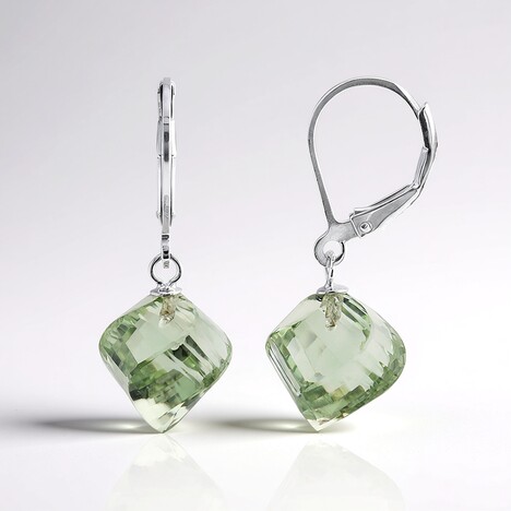 Orecchini in argento con Ametista Verde