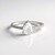 Anello in argento con Topazio Bianco