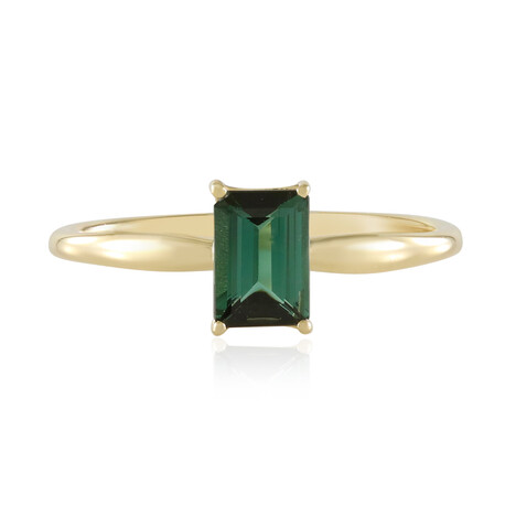 9K Benedito Green Tourmaline Gold Ring