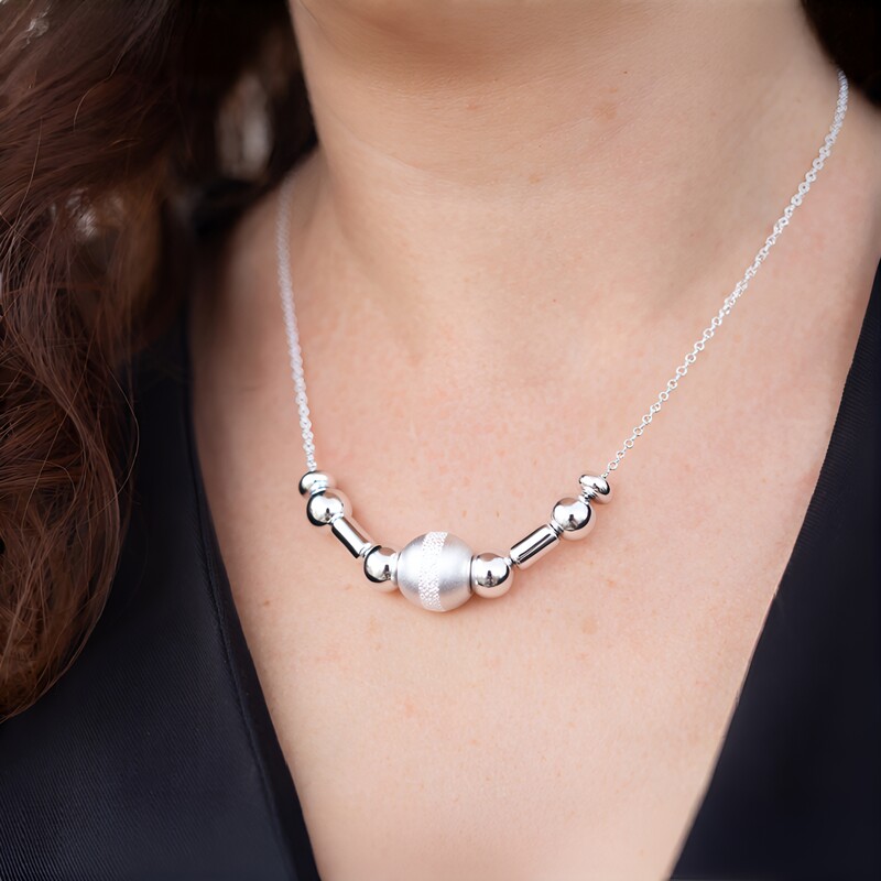 Silver Necklace (MONOSONO COLLECTION)