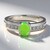 Anello in argento con Crisoprasio Imperiale