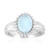 Anillo en plata con Aguamarina de Brasil