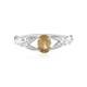 Anillo en plata con Zircón mandarina