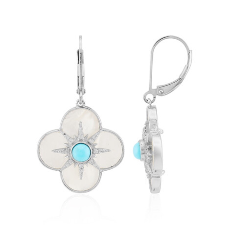 Orecchini in argento con Madreperla (Faszination Türkis)