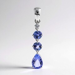 Ciondolo in oro con Tanzanite AAA