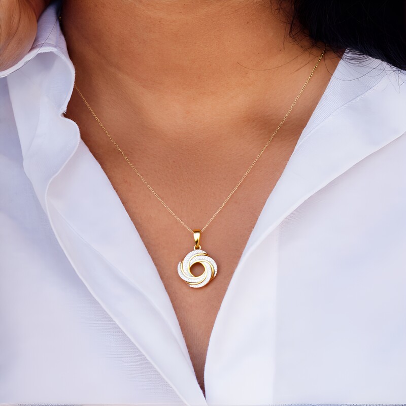 Pendentif en or et Diamant SI1 (G) (Annette)