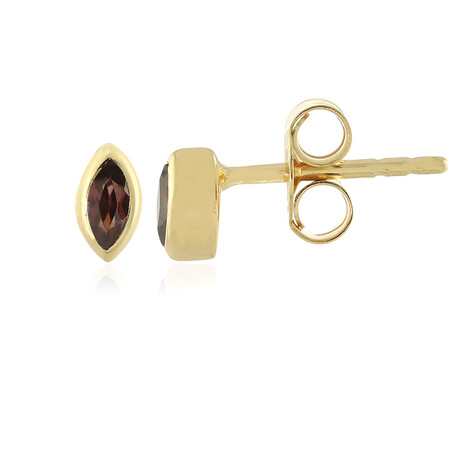 Himbeer-Zirkon-Silberohrringe