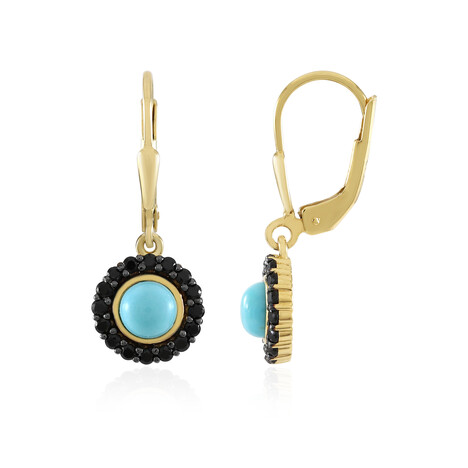 Pendientes en plata con Turquesa bella durmiente (Faszination Türkis)