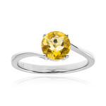 Gelber Fluorit-Silberring