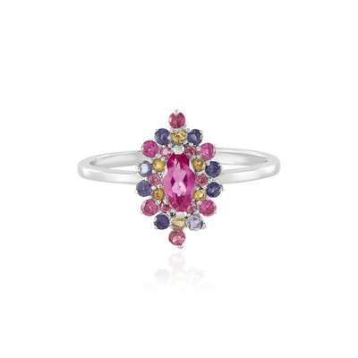 Anello in argento con Rubellite