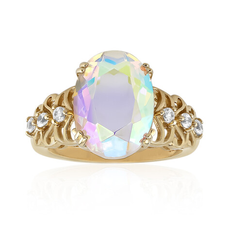 Mondlicht-Quarz-Silberring