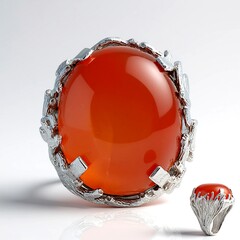 Anello in argento con Corniola (Jones Lee)