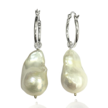 Orecchini in argento con Perla di Acqua Dolce