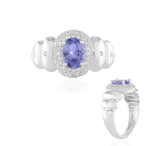 Anillo en plata con Tanzanita (de Melo Essence)