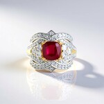 Anello in argento con Rubino del Madagascar