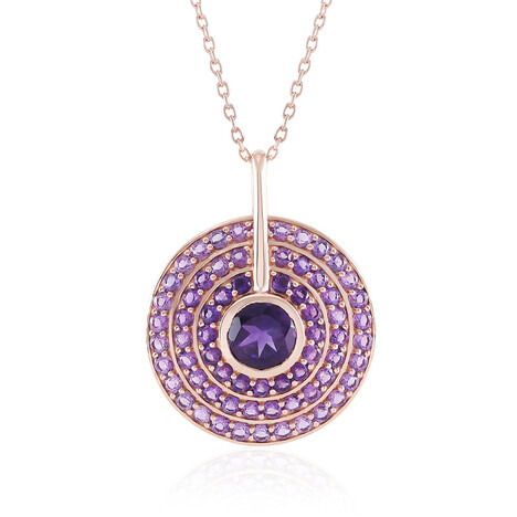 Amethyst-Silberhalskette (KM by Juwelo)