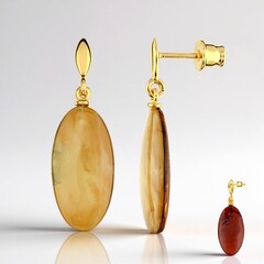 Orecchini in argento con Ambra Baltica (dagen)