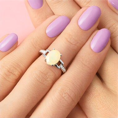 Welo-Opal-Silberring