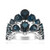Zilveren ring met Londen-blauwe topaasstenen (de Melo Essence)