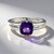 Anello in argento con Ametista Siberiana