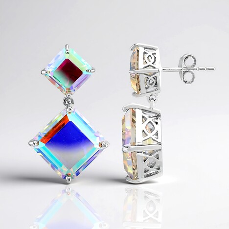Orecchini in argento con Quarzo Moonlight