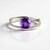 Anello in argento con Ametista Siberiana (de Melo Essence)