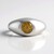 Anello in argento con Zircone Giallo