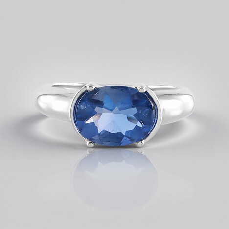 Anello in argento con Fluorite Cangiante
