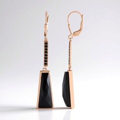 Orecchini in argento con Spinello Nero