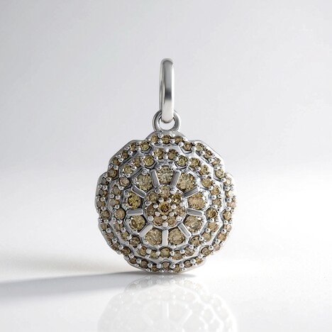 Ciondolo in oro con Diamante Champagne I2 (de Melo Gold)