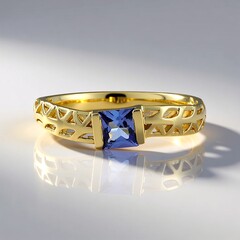 Anello in oro con Tanzanite AAA (Ornaments by de Melo)