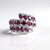 Anello in argento con Rodolite