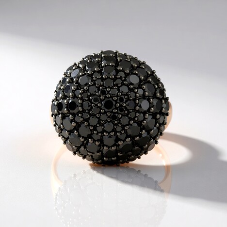 Bague en or et Diamant noir (KM by Juwelo)
