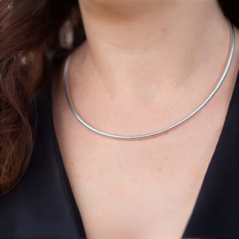 Silver Necklace (MONOSONO COLLECTION)