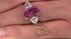 Zilveren ring met een Roze Fluoriet (Gems en Vogue)