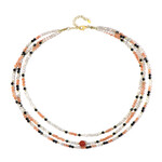 Collana in argento con Agata Rossa (Riya)