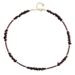 Mosambik-Granat-Silberhalskette