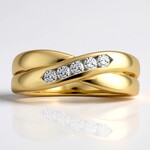 Anello in oro con Diamante IF (D) (Annette)