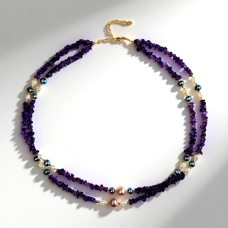 Collana in argento con Perla d'Acqua Dolce Pesca (Riya)