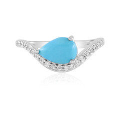 Zilveren ring met een Sleeping Beauty Turkoois (Faszination Türkis)