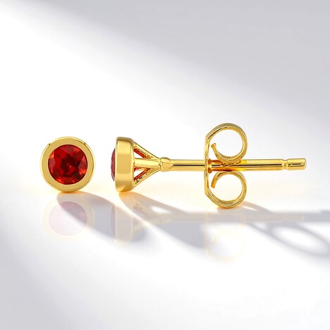 Orecchini in argento con Zaffiro Tramonto